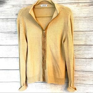 St. John Sport full zip Cardigan Sweater Medium